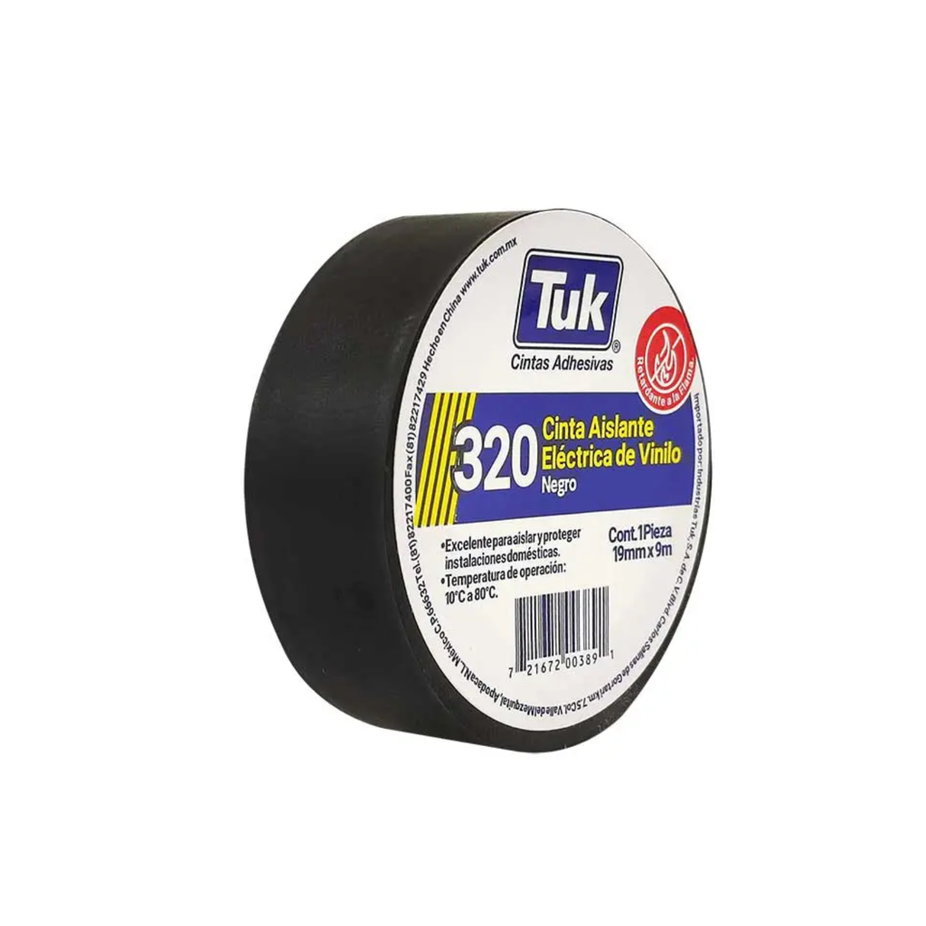 [345002] CINTA ELECTRICA DE VINIL 19MMX9M TUK