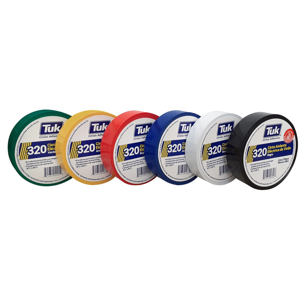 CINTA ELECTRICA DE VINIL 19MMX18M TUK MOD.320