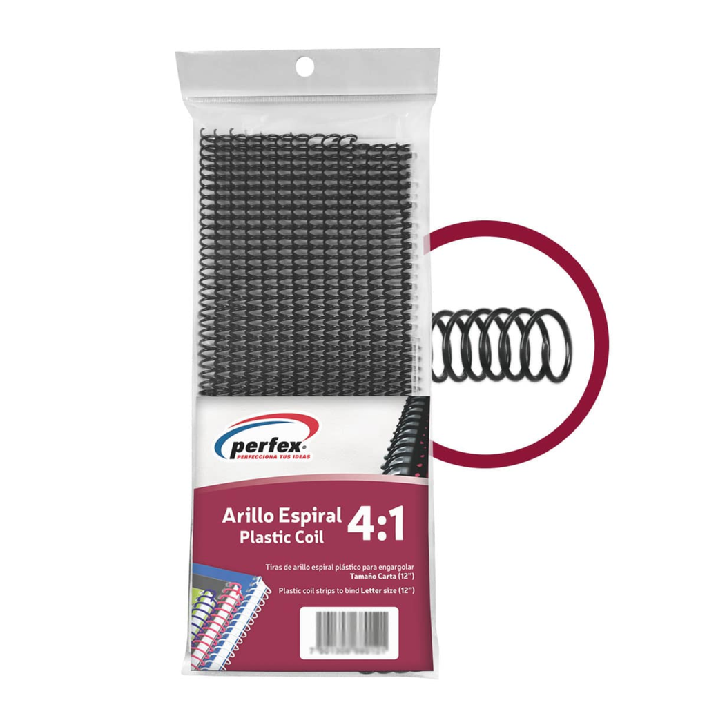 [PER721660] ARILLO ESPIRAK PERFEX 4.1 140 H NEGRO (16MM) 16T