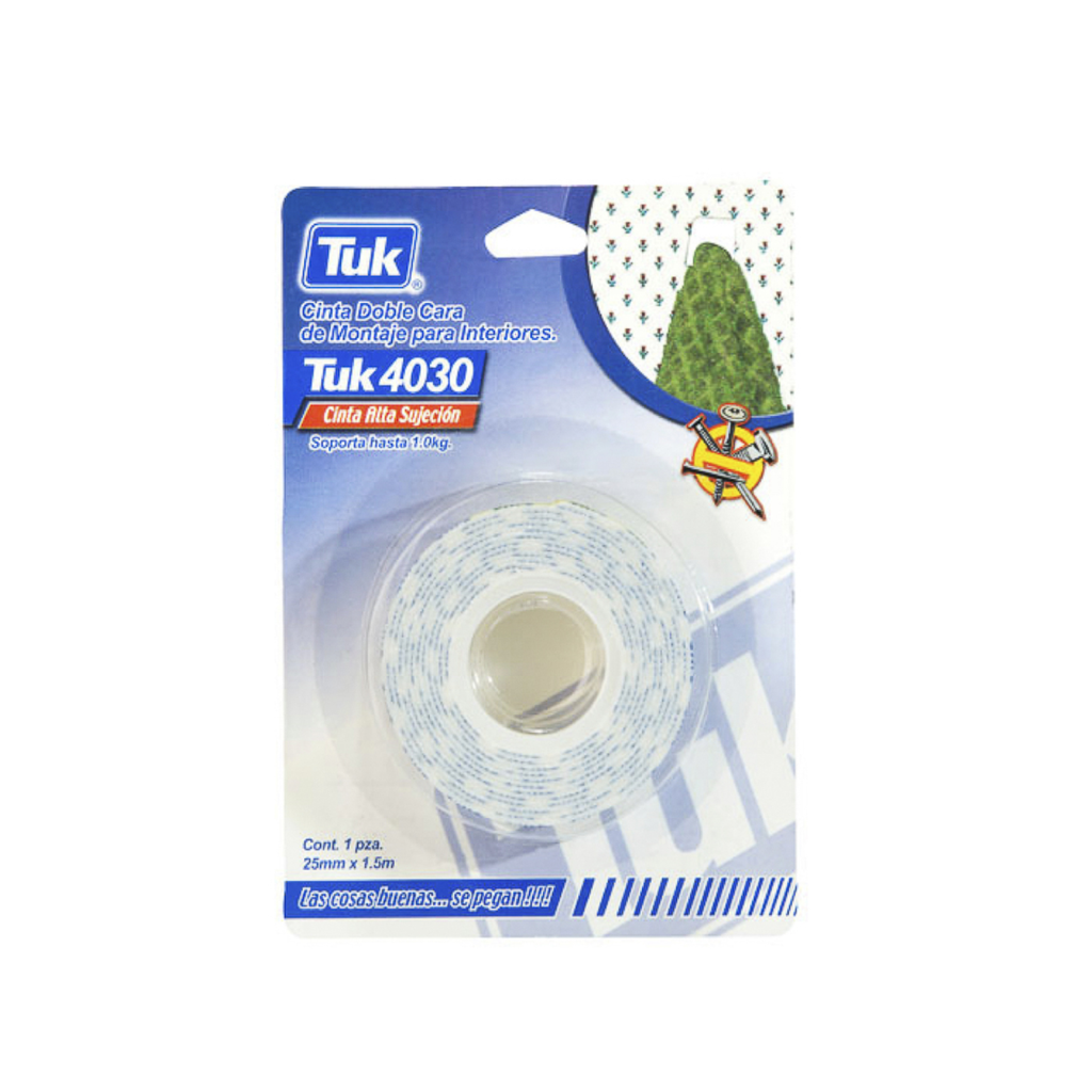 CINTA DE MONTAJE TUK 25MMX1.5M