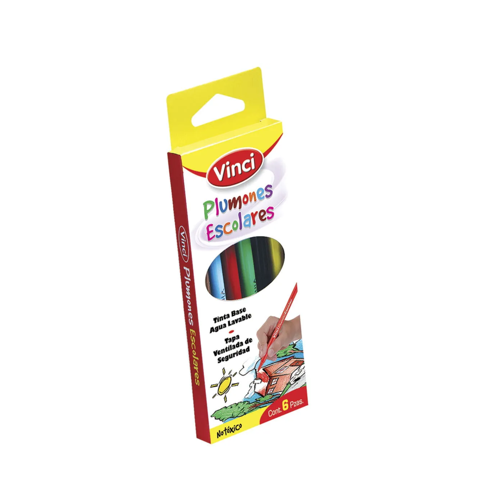 [7501014677170] MARCADOR VINCI TURBOCOLOR C/6 PZAS