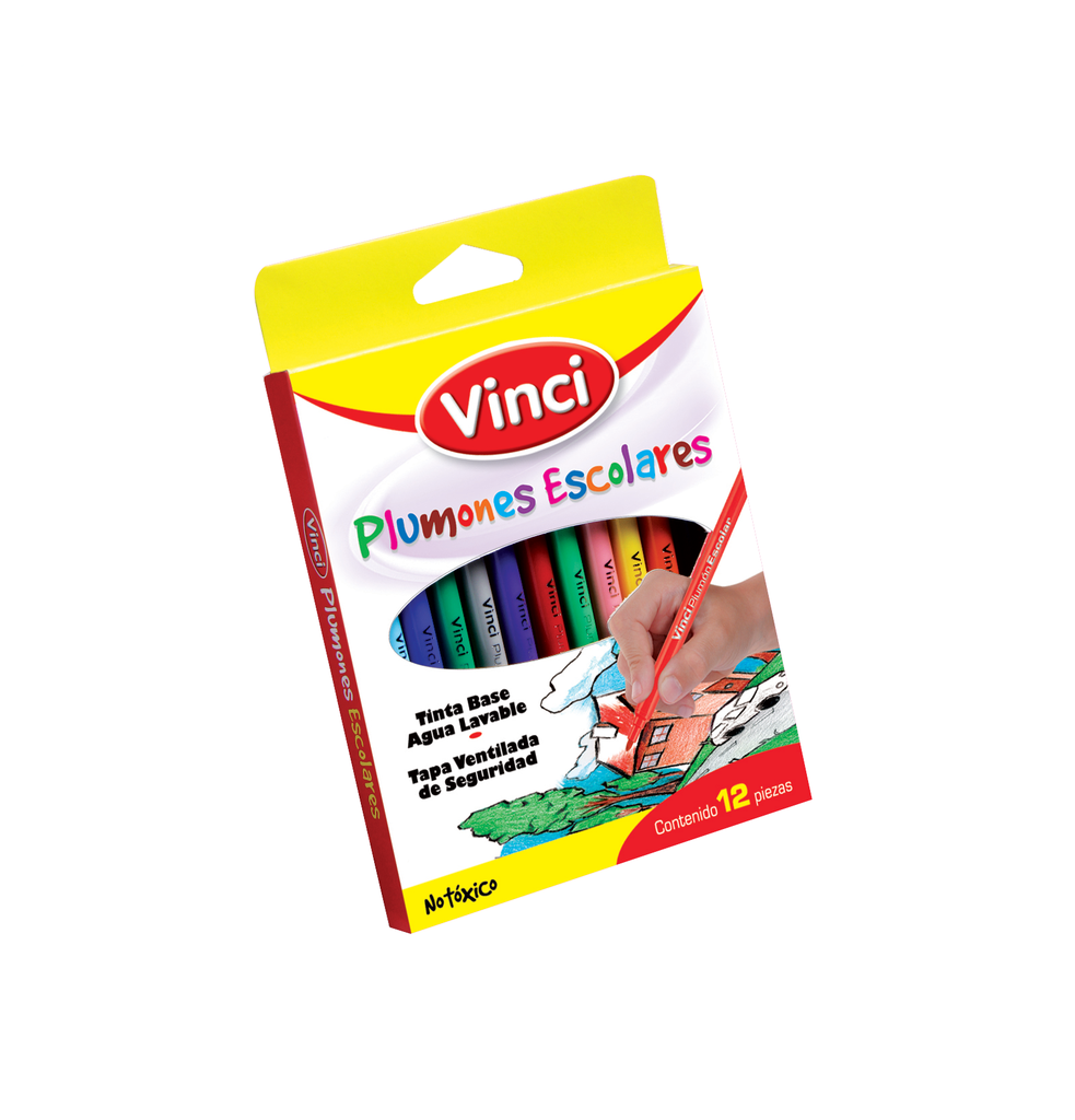 [7501014677187] MARCADOR VINCI TURBOCOLOR C/12 PZAS