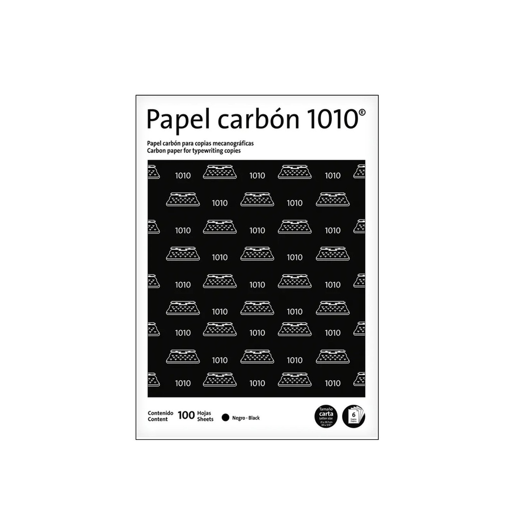 [7501015207536] PAPEL CARBON PELIKAN T/CTA 100P #1010