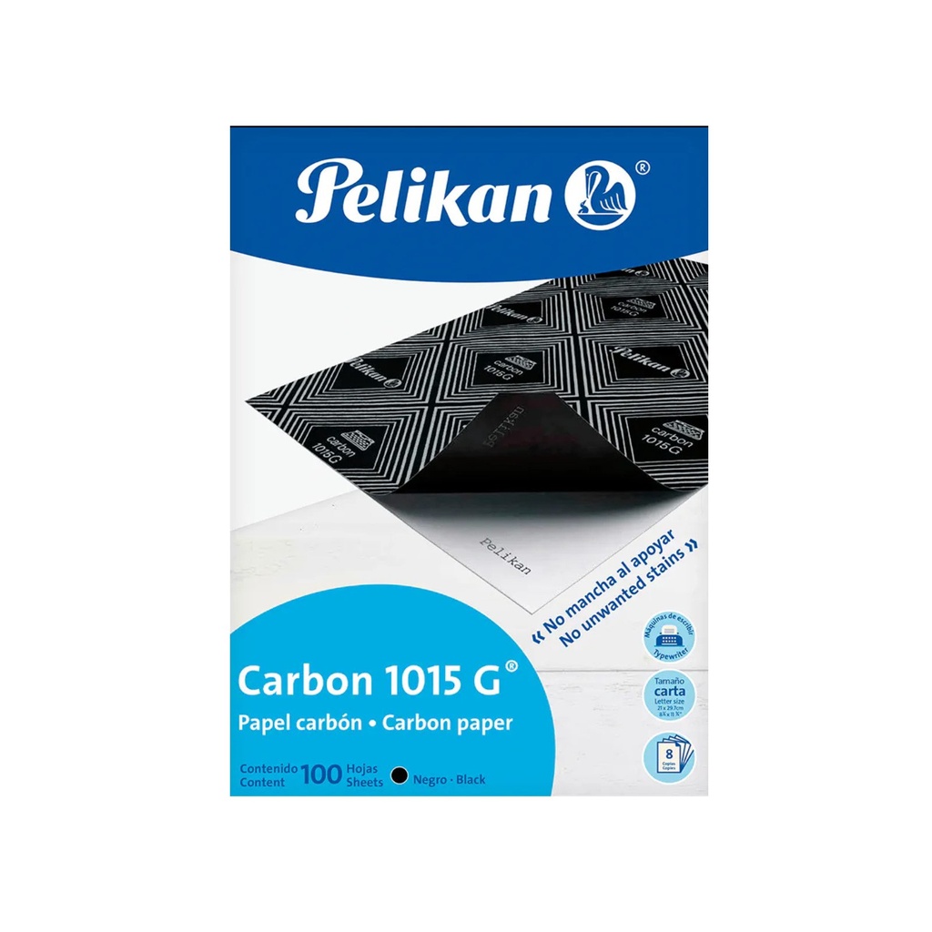 [7501649712529] PAPEL CARBON PELIKAN T/CTA 100P #1015