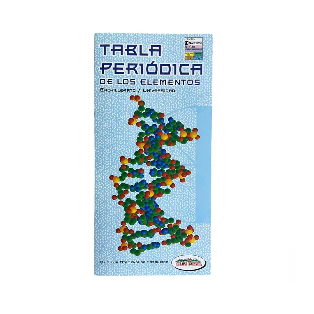 TABLA PERIODICA ELE. TRIPTICO BACHILLERATO/UNIVERSIDAD