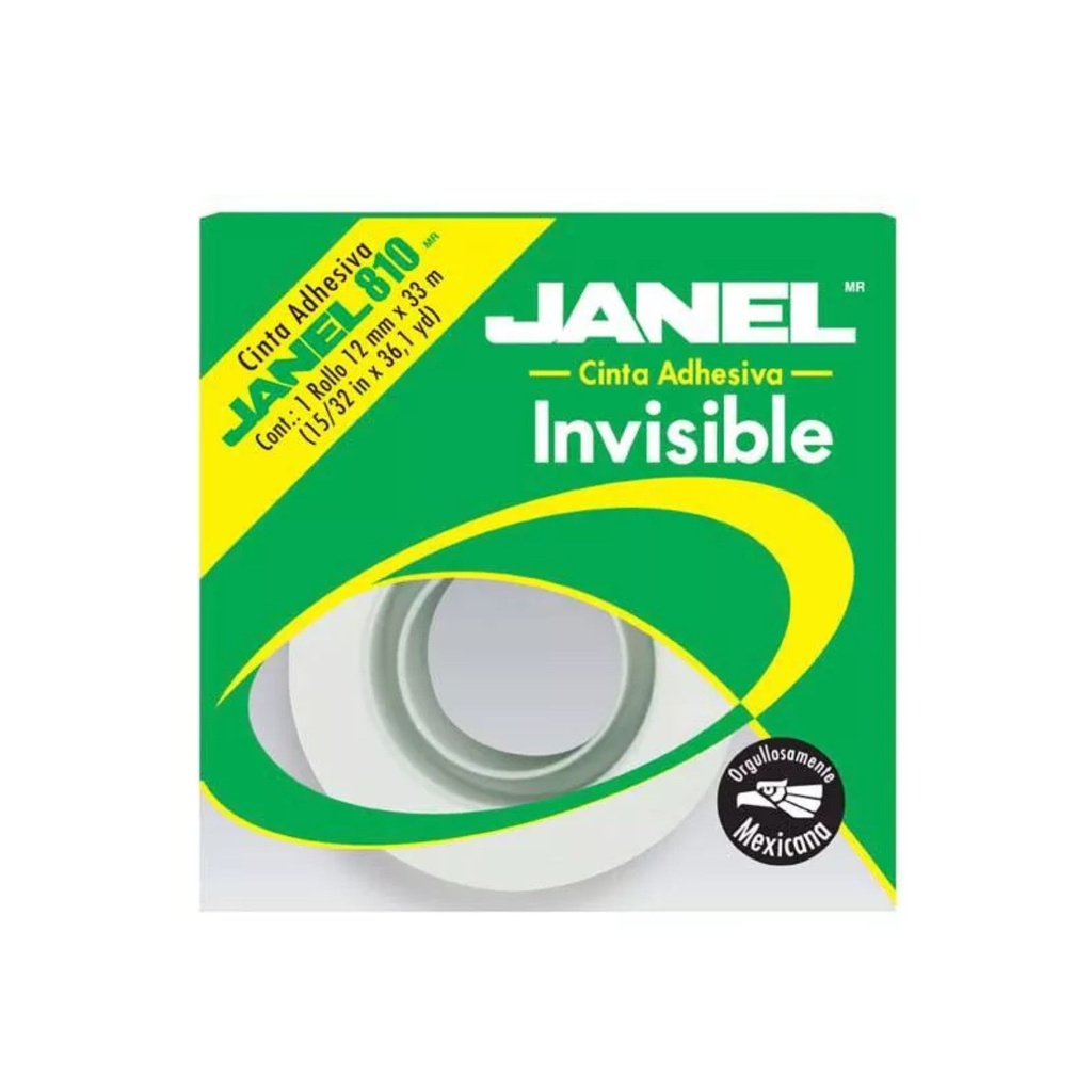 [8101233100] CINTA JANEL ADHESIVA INVISIBLE 12MMX33MM