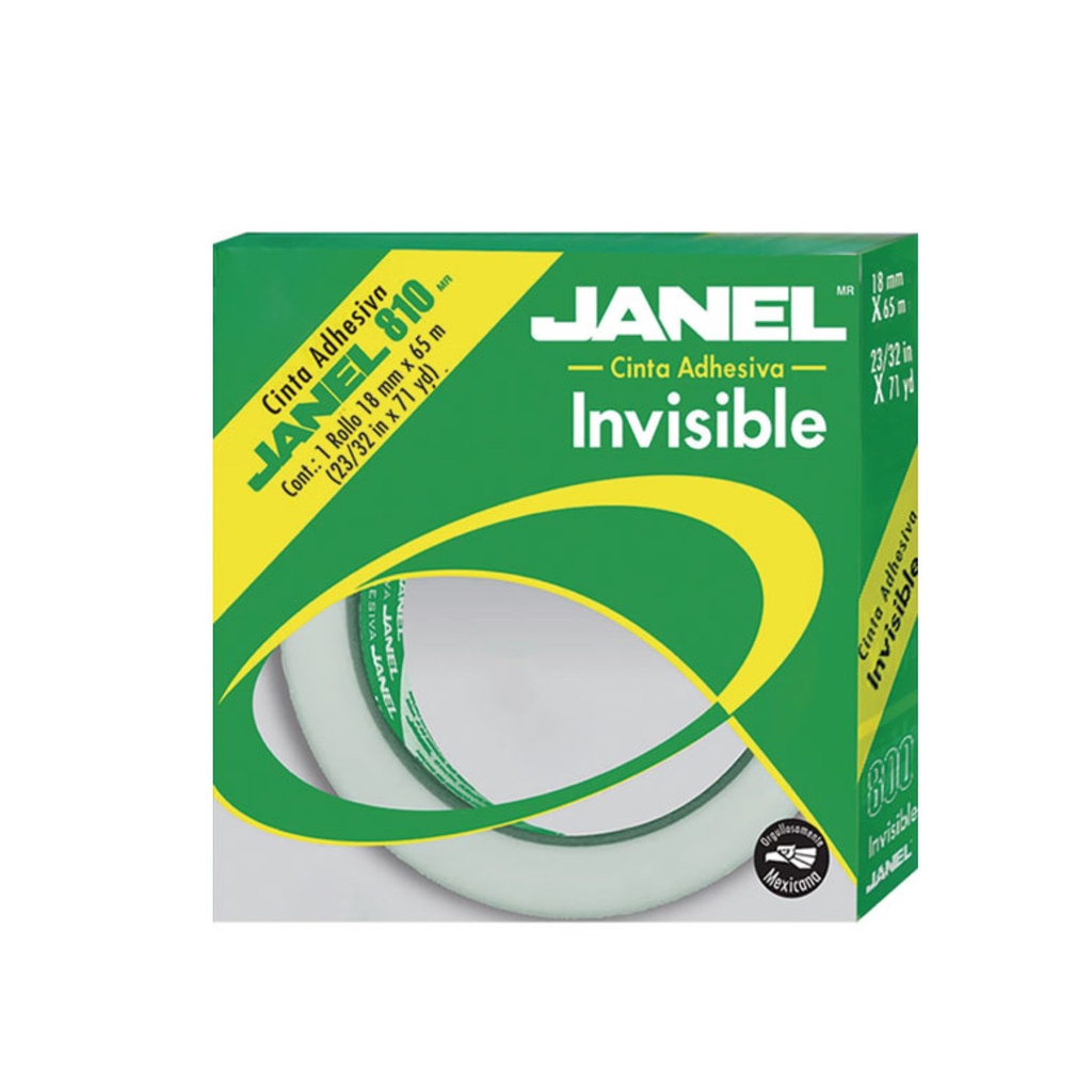 [8101865150] CINTA JANEL ADHESIVA INVESIBLE 18MMX65MM