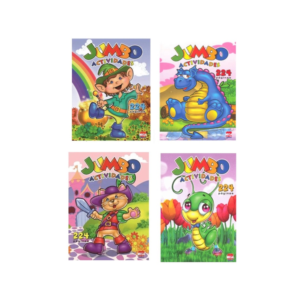 [9786072104631] LIBRO P/ILUMINAR JUMBO ACTIVIDADES C/224 PAGS MEGA LAROUSSE