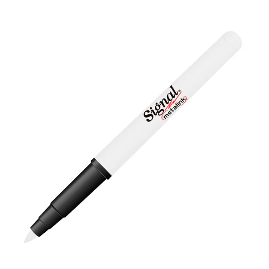 MARCADOR PARA DECORAR SIGNAL METALICO BLANCO P/FINO