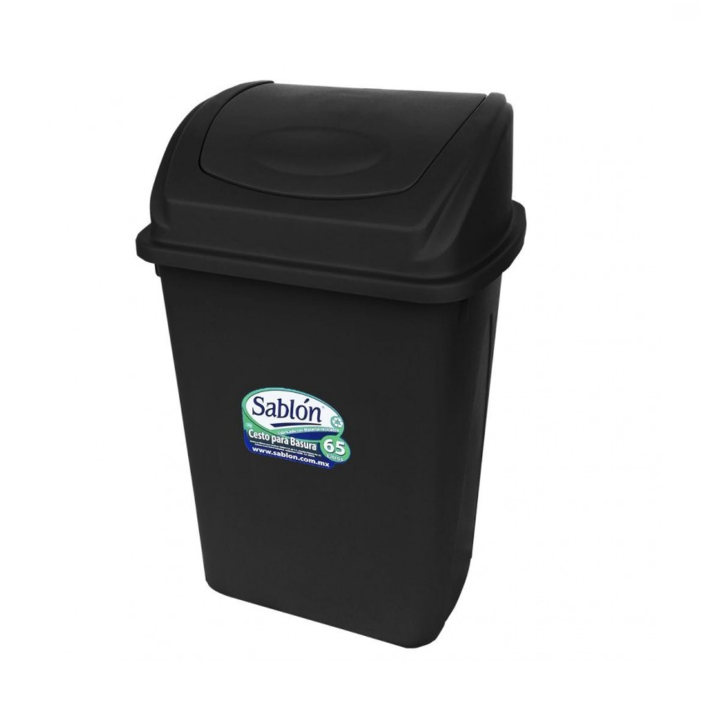 SABLON CESTO BALANCIN FRONTAL NEGRO 65LTS
