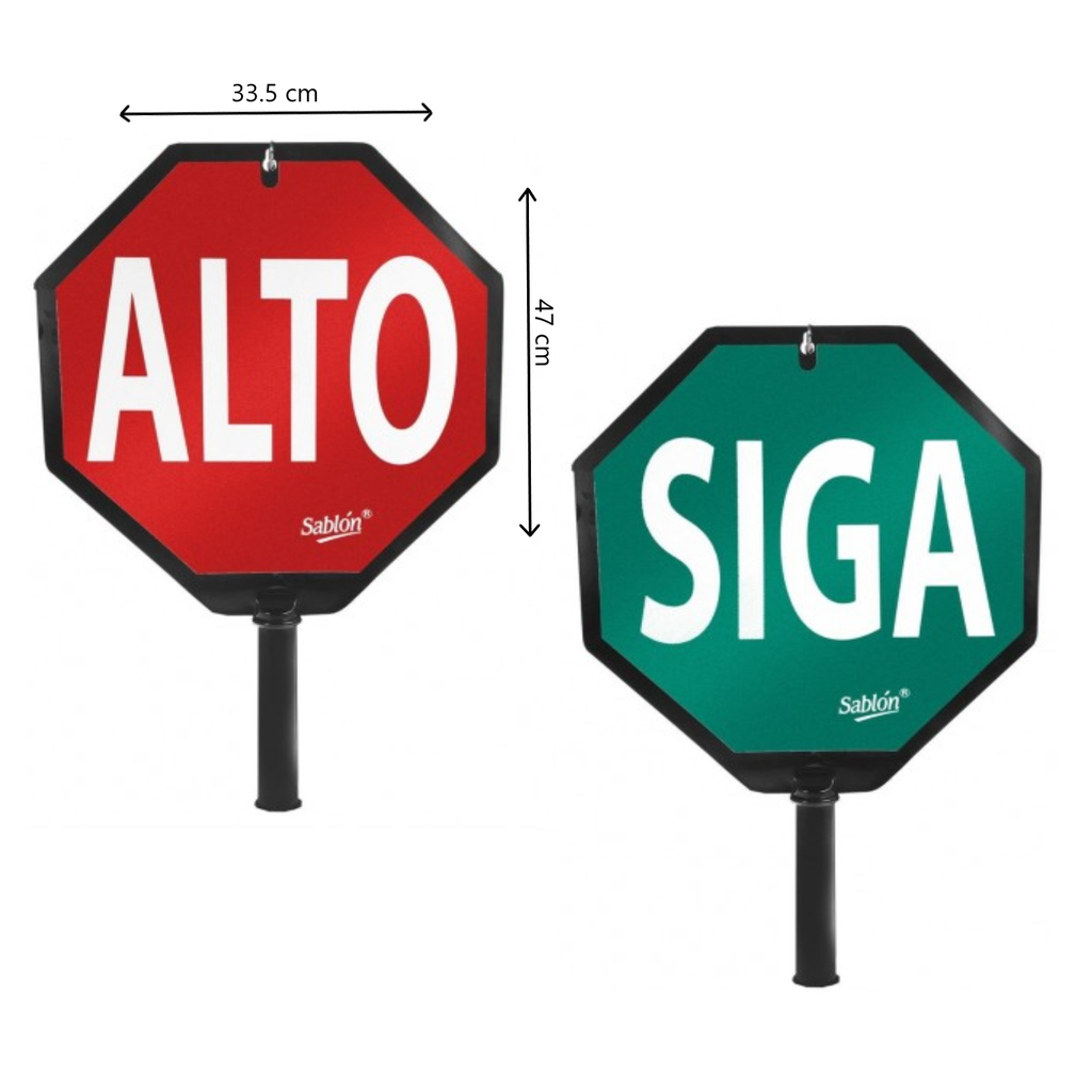SEÑALAMIENTO ''PALETA DOBLE VISTA ALTO-SIGA'' C/VINIL