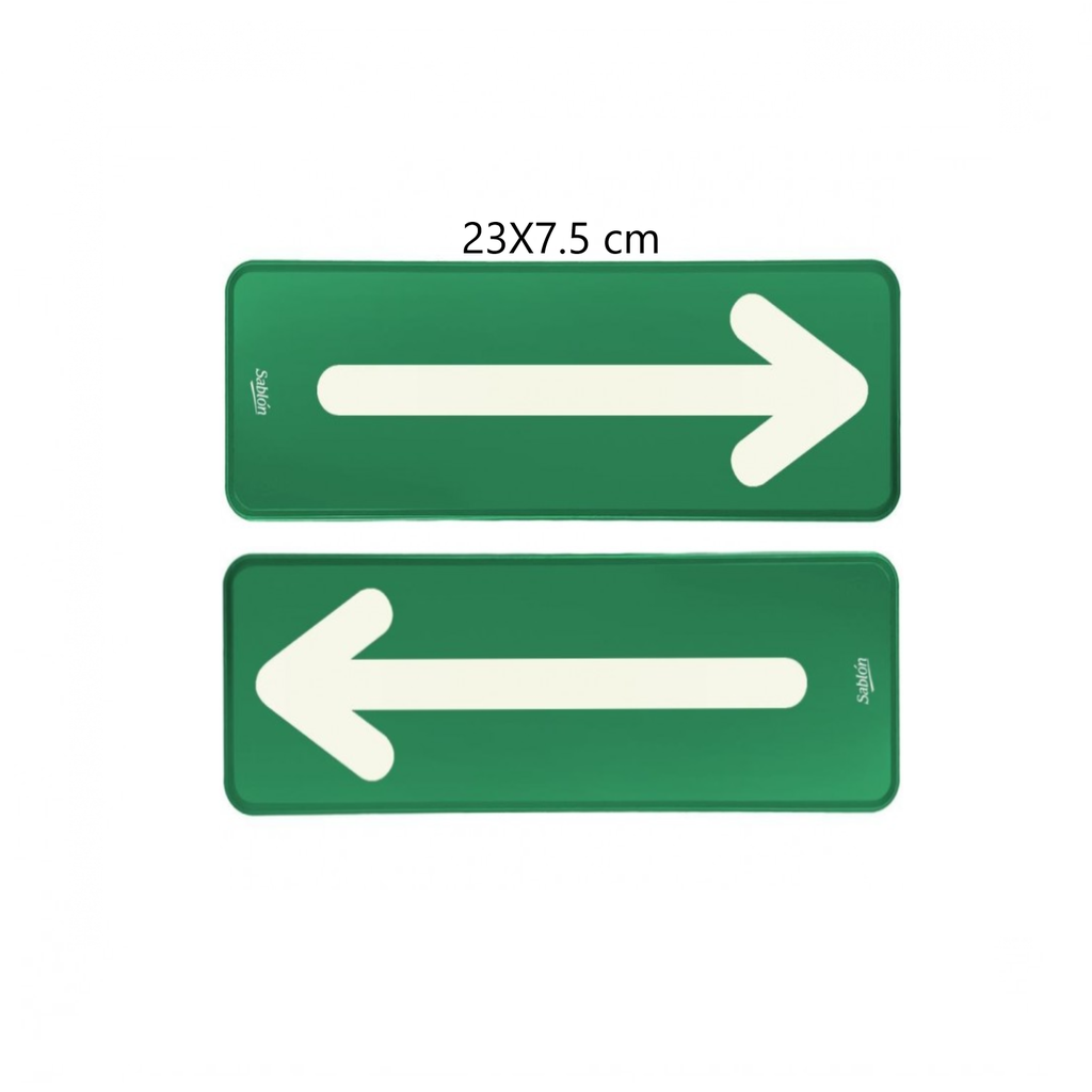 SEÑALAMIENTO ''FLECHA DERECHA E IZQUIERDA'' 23X7.5 CM