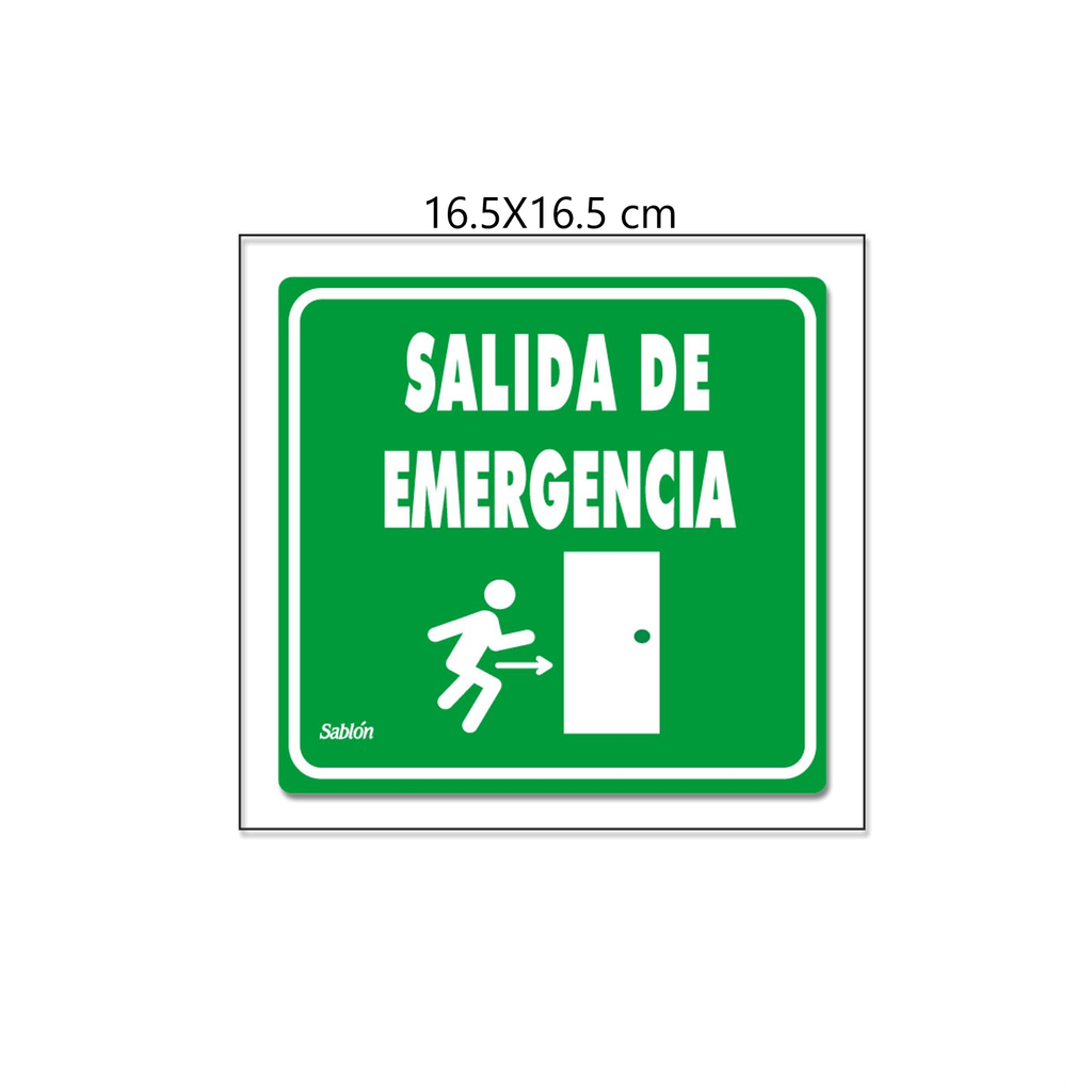 SEÑALAMIENTO ACRILICO MINI ELITE "SALIDA DE EMERGENCIA"