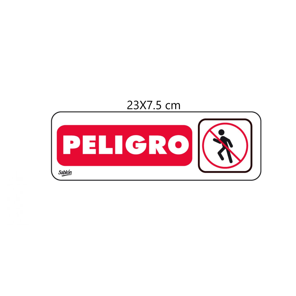 [AZO7902] SEÑALAMIENTO ''PELIGRO'' 23X7.5 CM