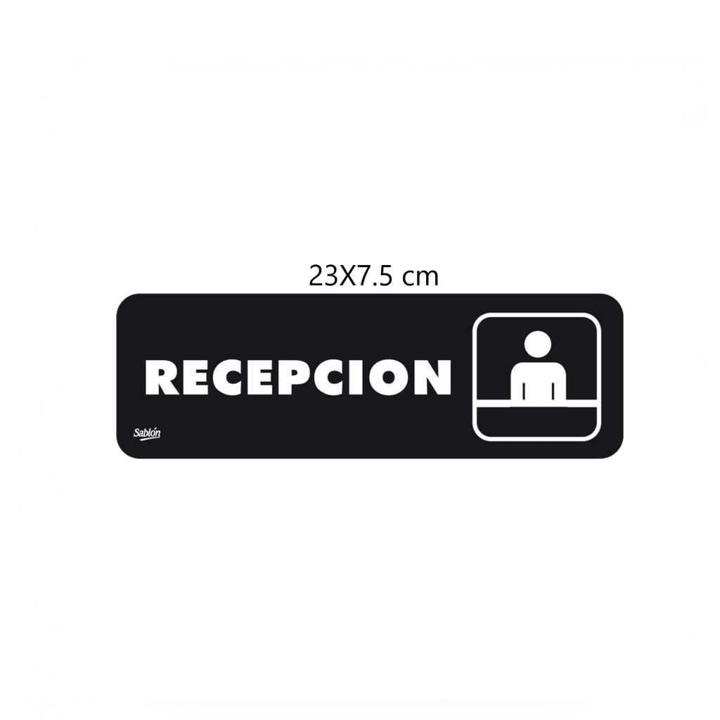 [AZO7910] SEÑALAMIENTO ''RECEPCION'' 23X7.5