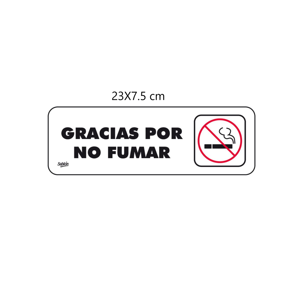 SEÑALAMIENTO ''NO FUMAR'' 23X7.5