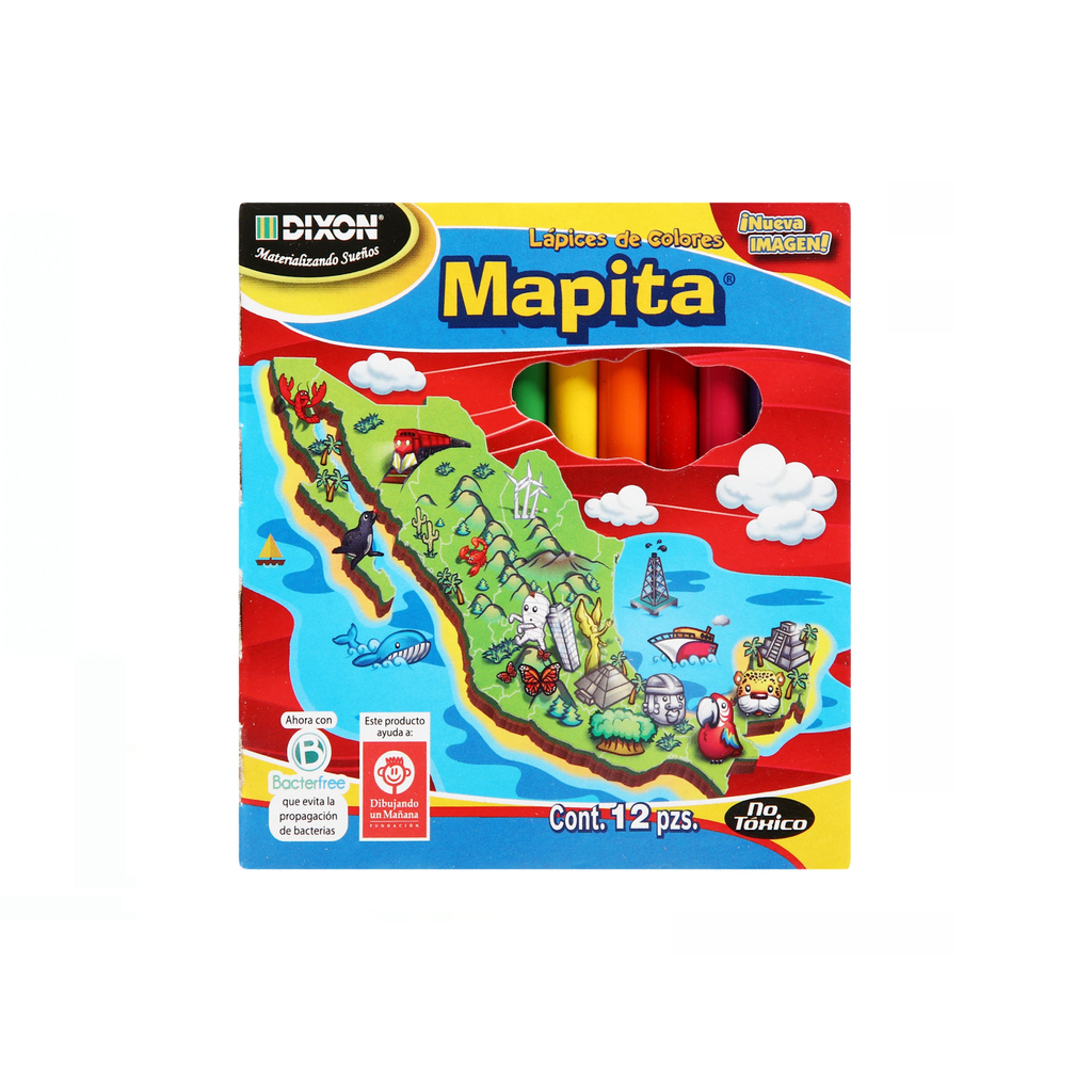 COLORES DIXON MAPITA MADERA C/12 CORTOS