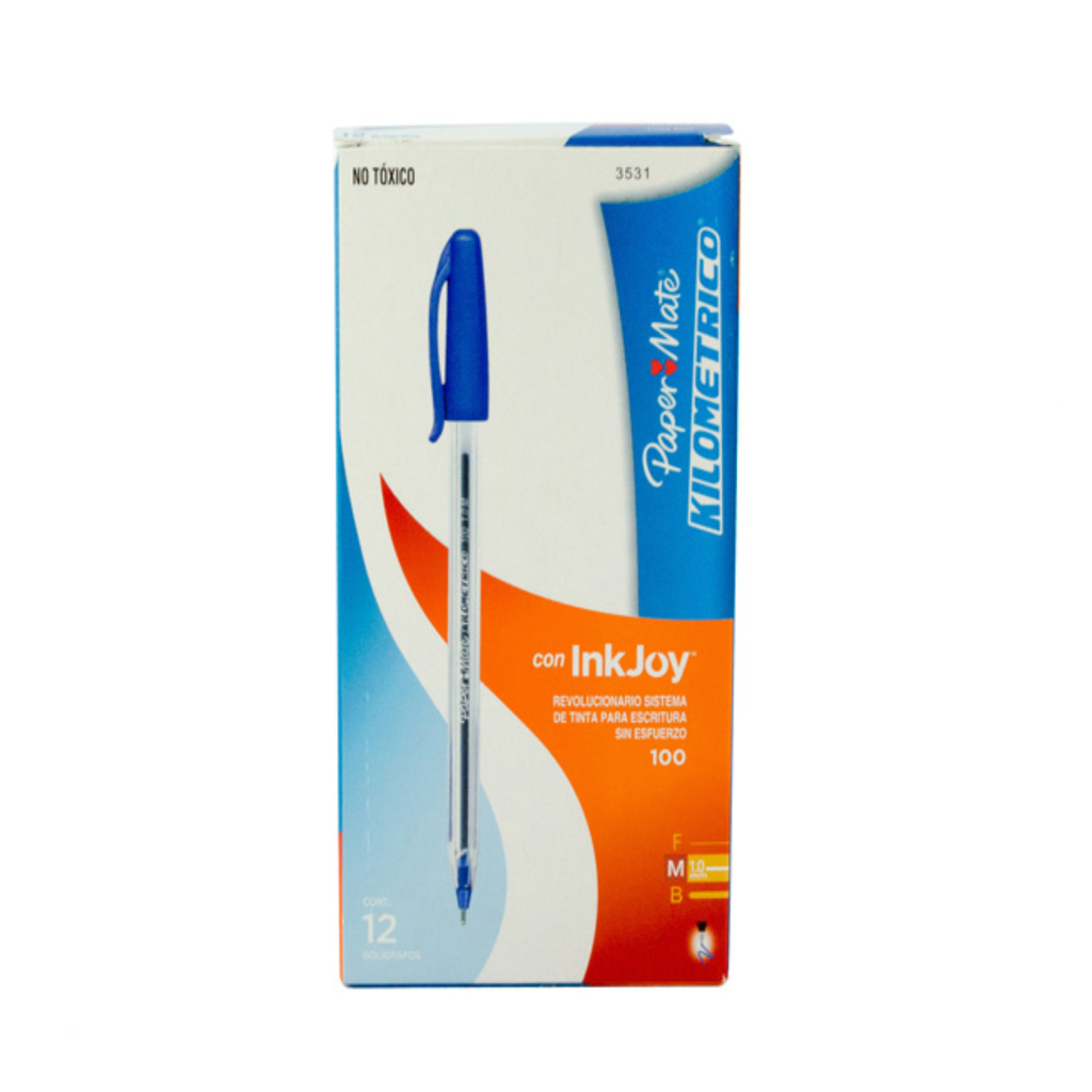 BOLIGRAFO PAPER MATE KILOMETRICO AZUL MOD.100