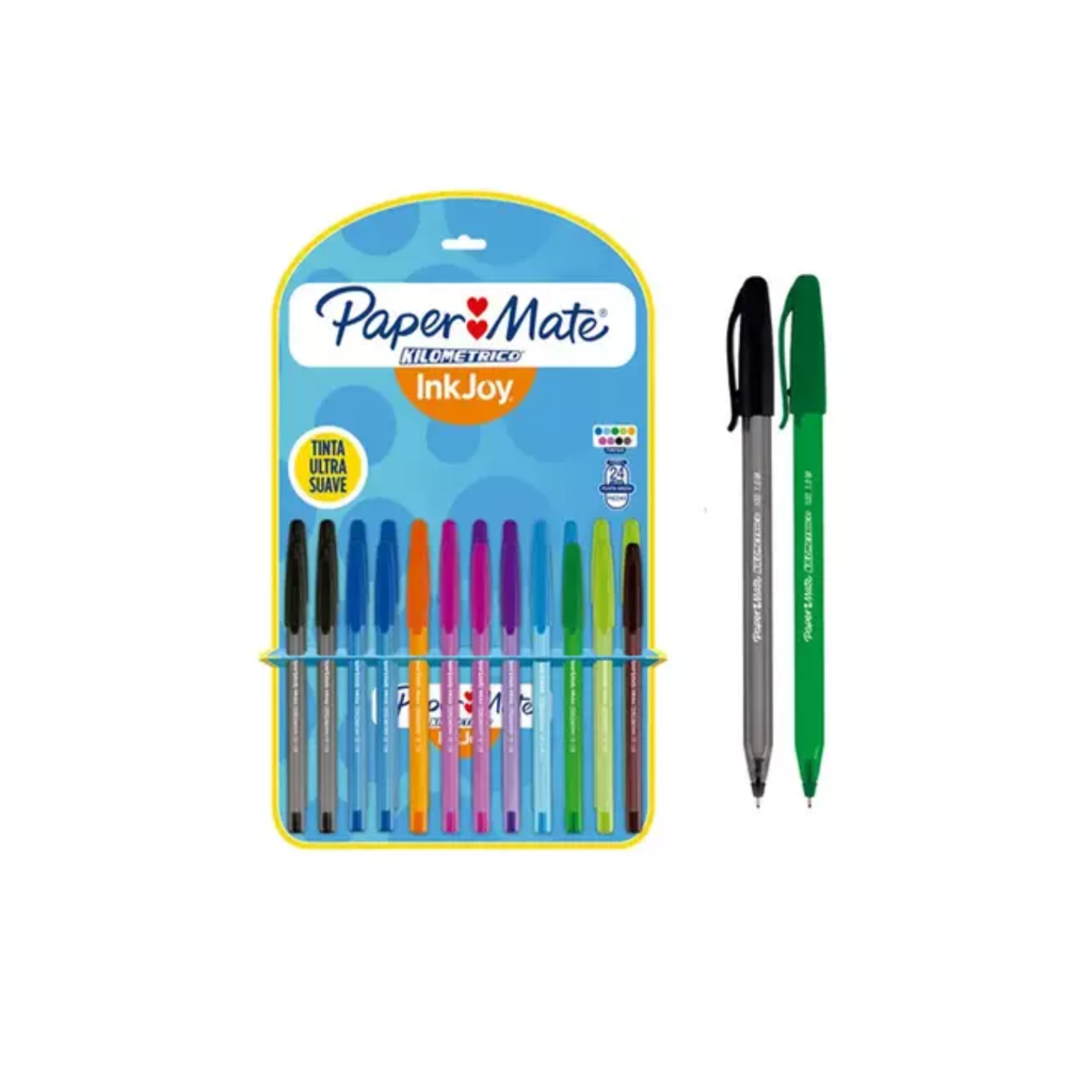 BOLIGRAFO PAPER MATE KILOMETRICO ESTUCHE C/24 100RT