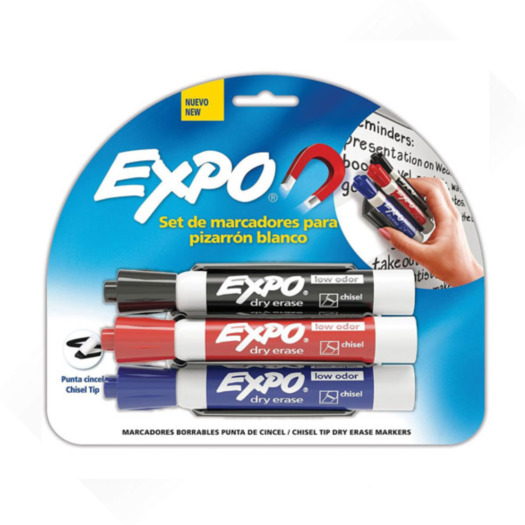 MARCADOR EXPO KIT CD3+BORRADOR