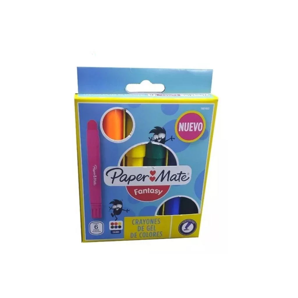 [NEW000141] CRAYONES PAPER MATE GEL C/6 PZA