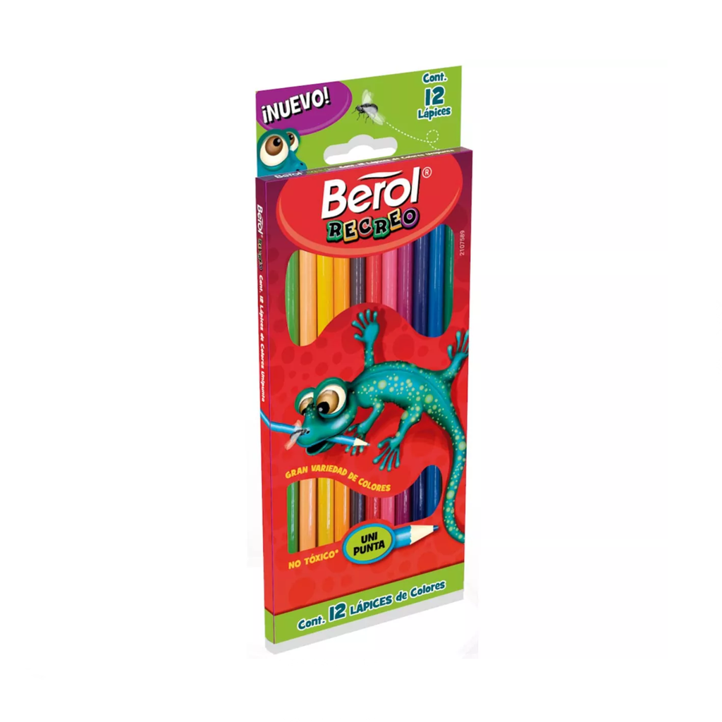 COLORES BEROL MADERA C/12 LARGOS
