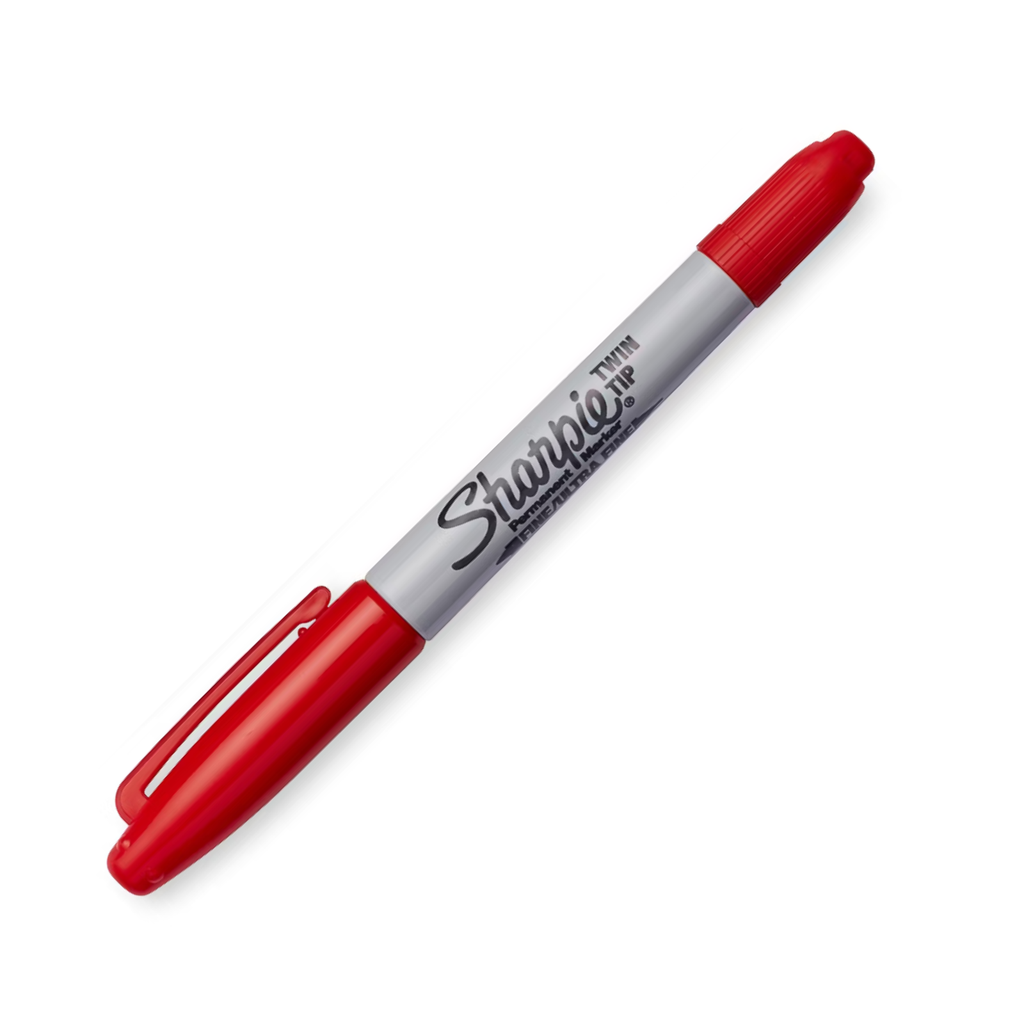 [NEW1805636] MARCADOR SHARPIE TWIN TIP FINO/U.FINO ROJO