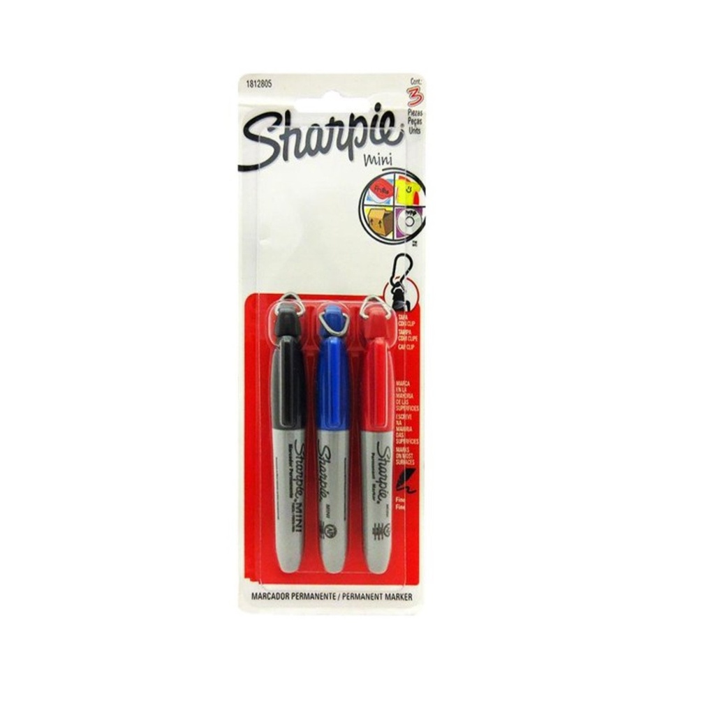 [NEW1812805] MARCADOR SHARPIE PF MINI COLOR SURTIDO C/3