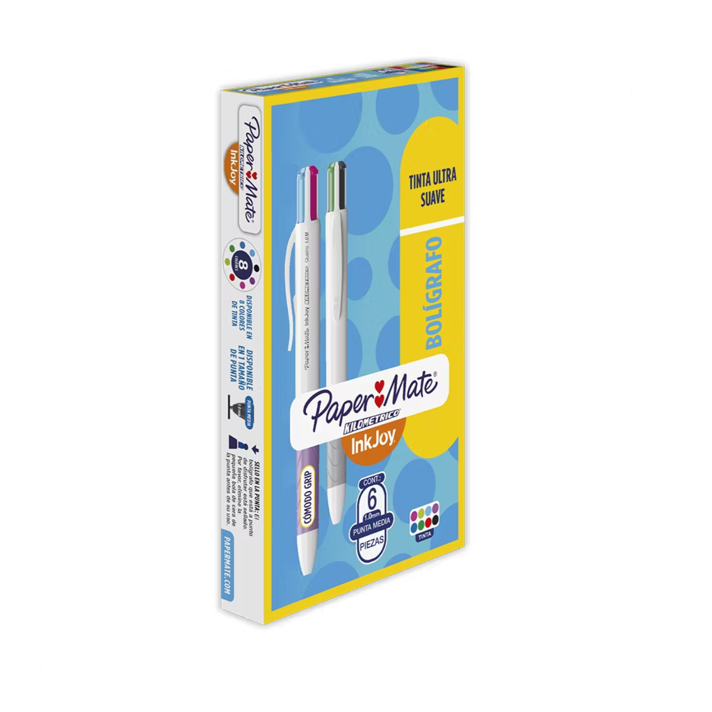 [NEW1931075] BOLIGRAFO PAPERMATE KILOM. QUATRO BASICO C/6PZ