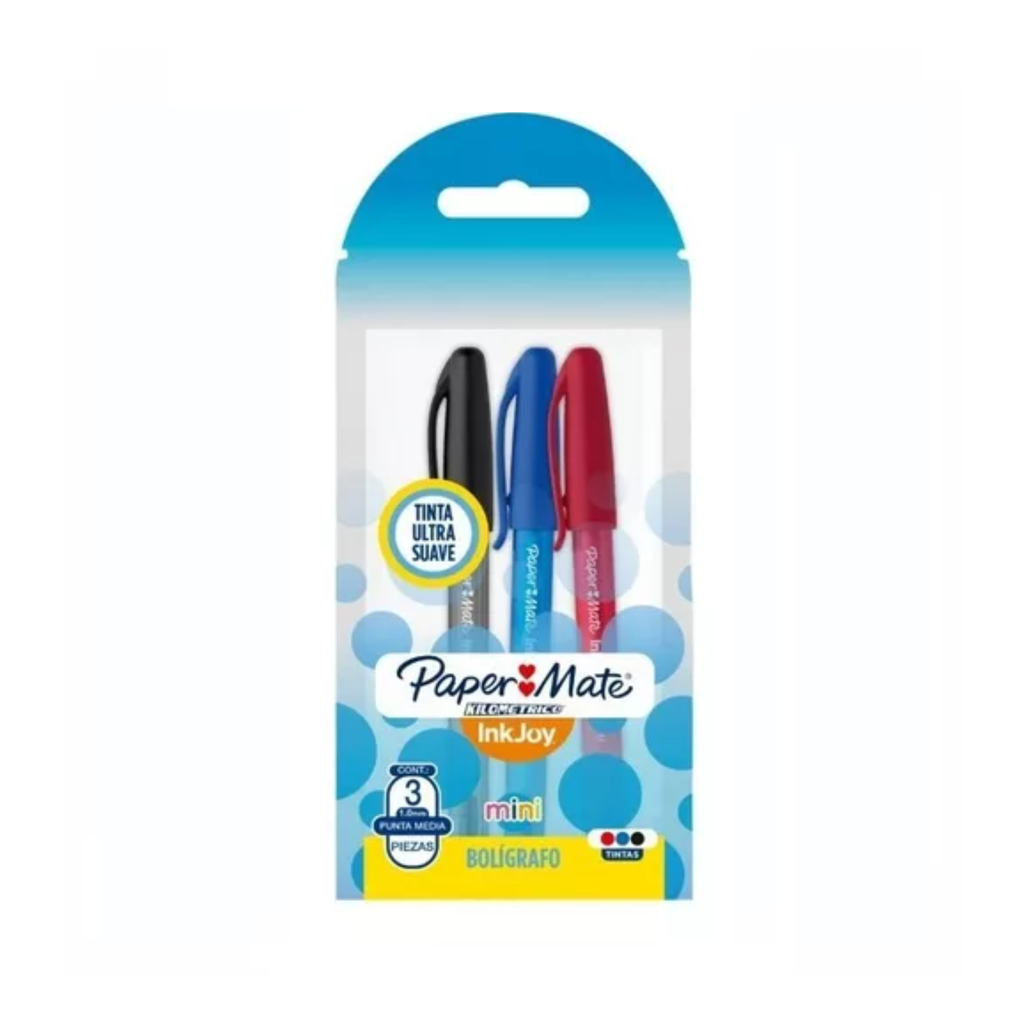 BOLIGRAFO PAPER MATE  BASICO MINI C/3 PZS