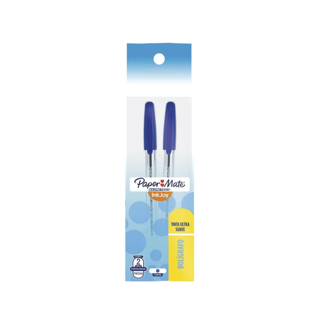 [NEW2023398] BOLIGRAFO PAPER MATE INKJOY MOD 400ST BLISTER AZUL C/2PZA