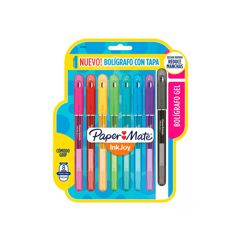 [NEW2023405] BOLIGRAFO PAPER MATE INKJOY GEL 400ST C/8PZ SURTIDO