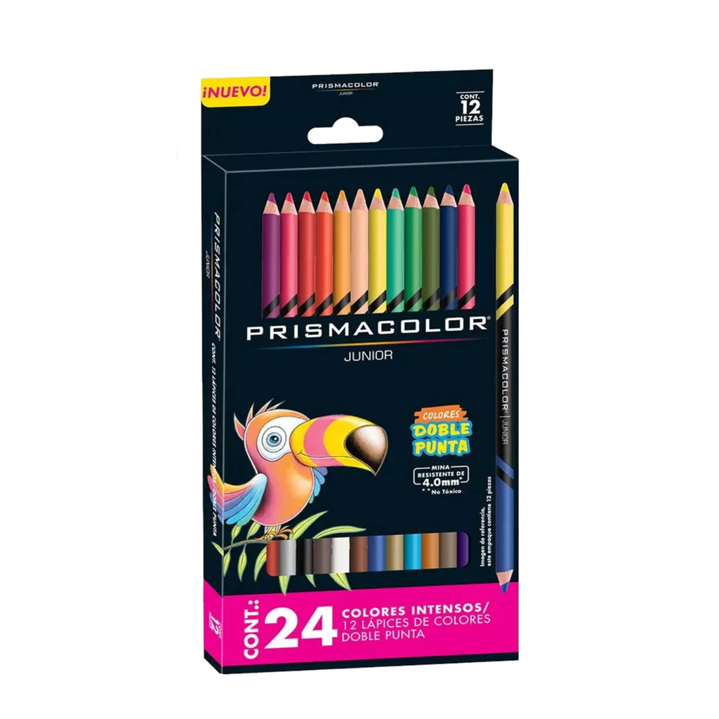 [NEW2068525] PRISMACOLOR JUNIOR COLOR DOBLE PUNTA C/12PZA