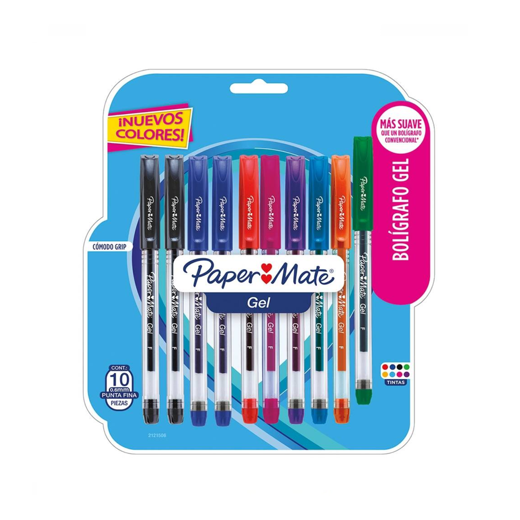 BOLIGRAFO PAPER MATE GEL ECONOMY C/10