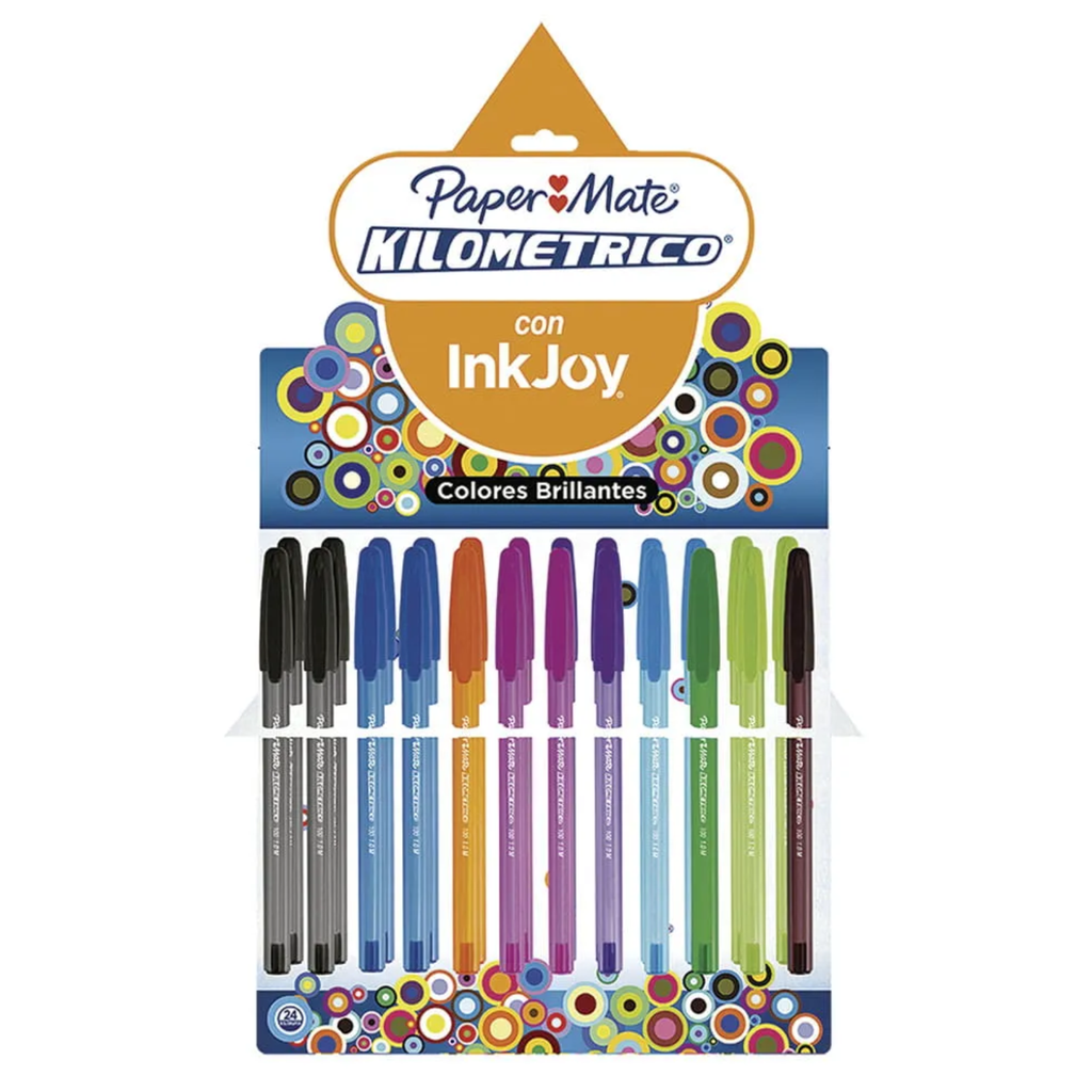 BOLIGRAFO PAPER MATE KILOMETRICO C/24PZ SURTIDO
