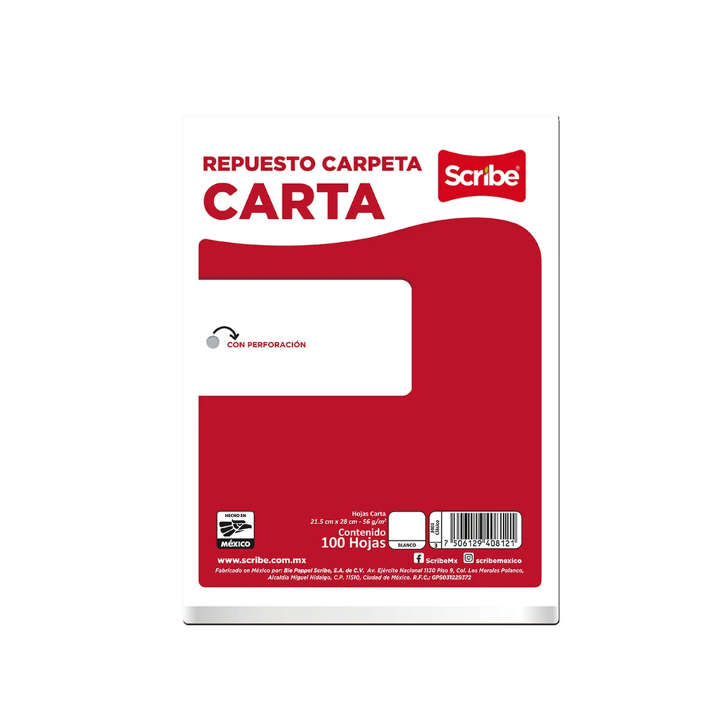 [SCR2931] PAQ 100H CARTA BLANCO