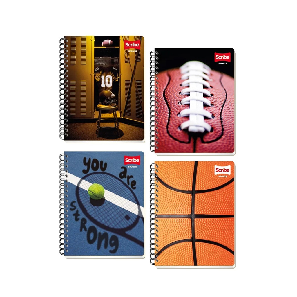 [SCR3310] CUADERNO PROF/ESCOLAR DOBLE ESPIRAL SPORTS 100H