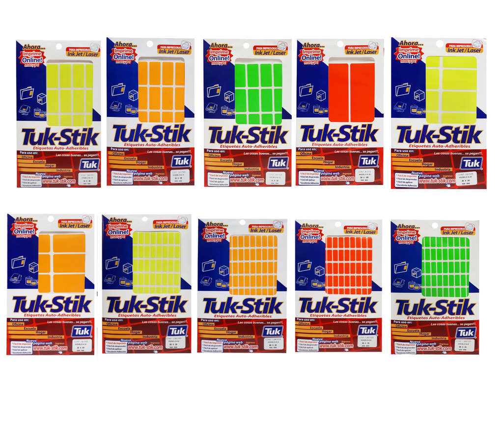 TUKSTIK SOBRE 10H FLUORE 32MMX64MM