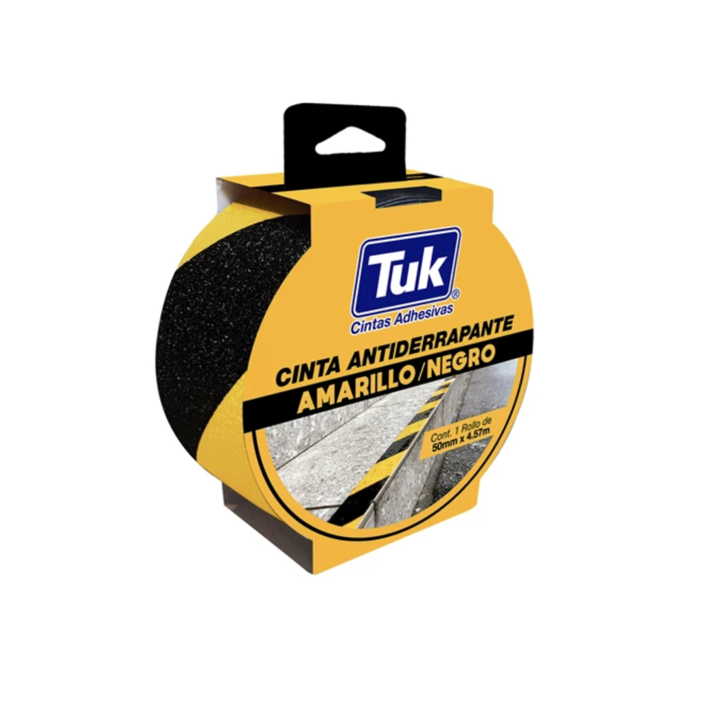 [TUKL457091] CINTA ANTIDERRAPANTE TUK AMARILLO/NEGRO 50MMX4.57M