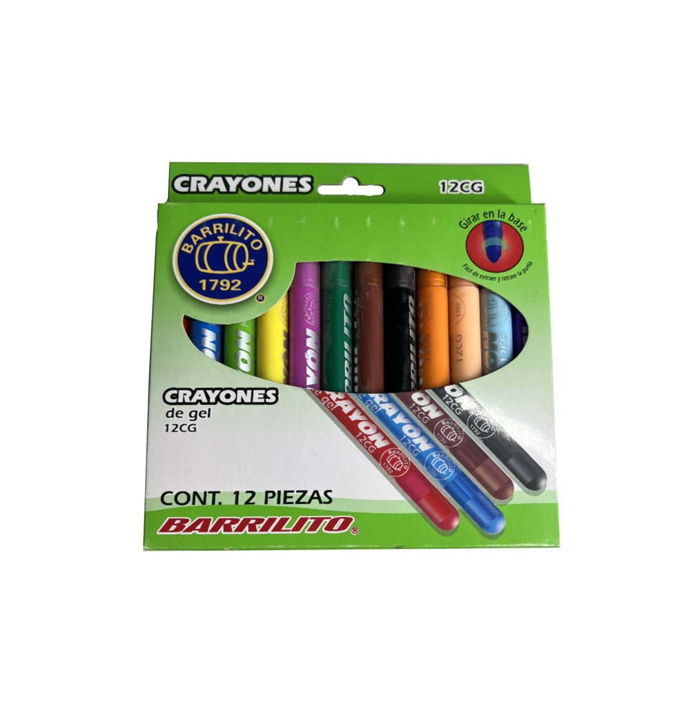 Crayones de gel 12 colores div