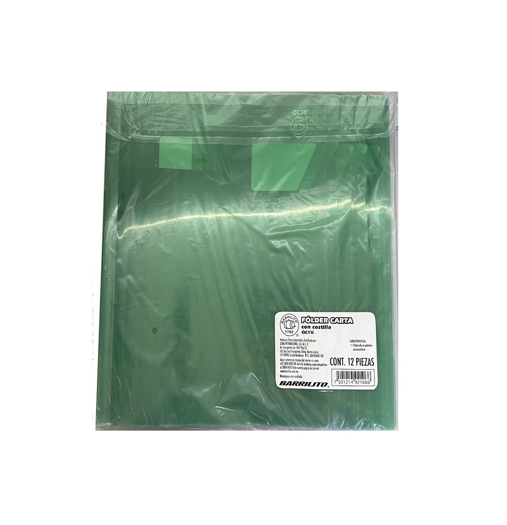 [GOBQC1V] Fólder t/carta costilla verde