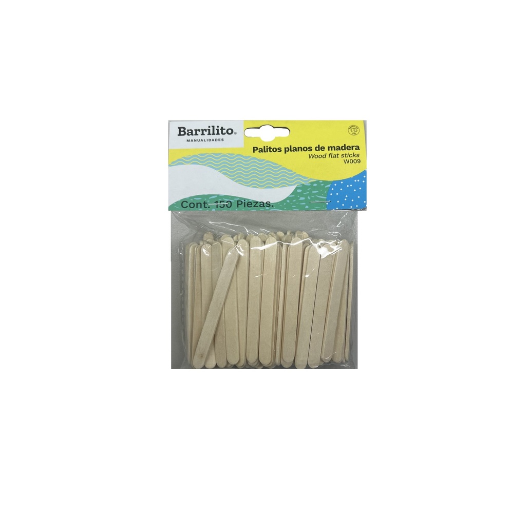 Palitos planos natural bolsa c/150