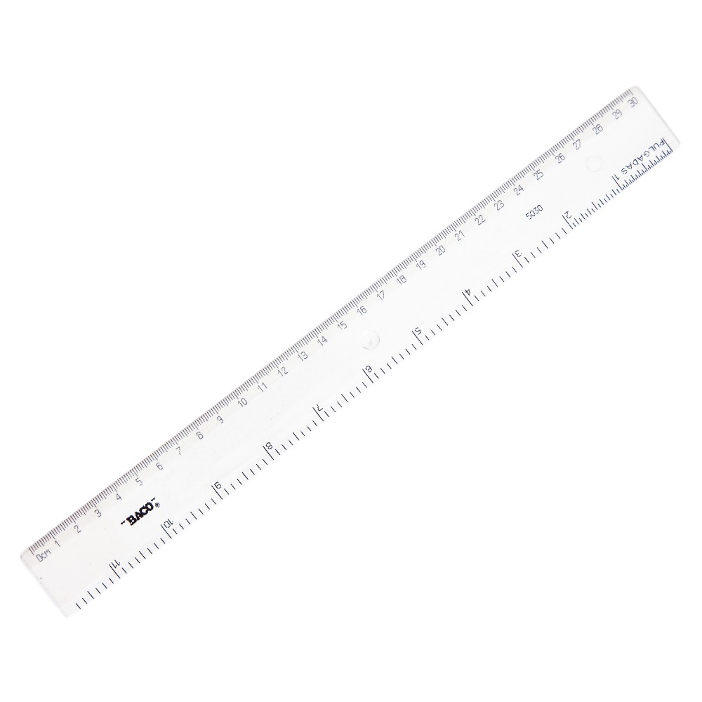 [019290] REGLA BACO TRANSPARENTE 30 CMS NO.5030