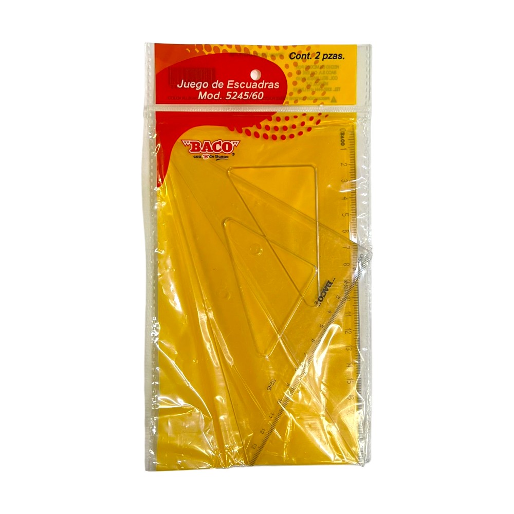 [BCOES006] JUEGO ESCUADRA #E5245/60 BOPP C/2PZ
