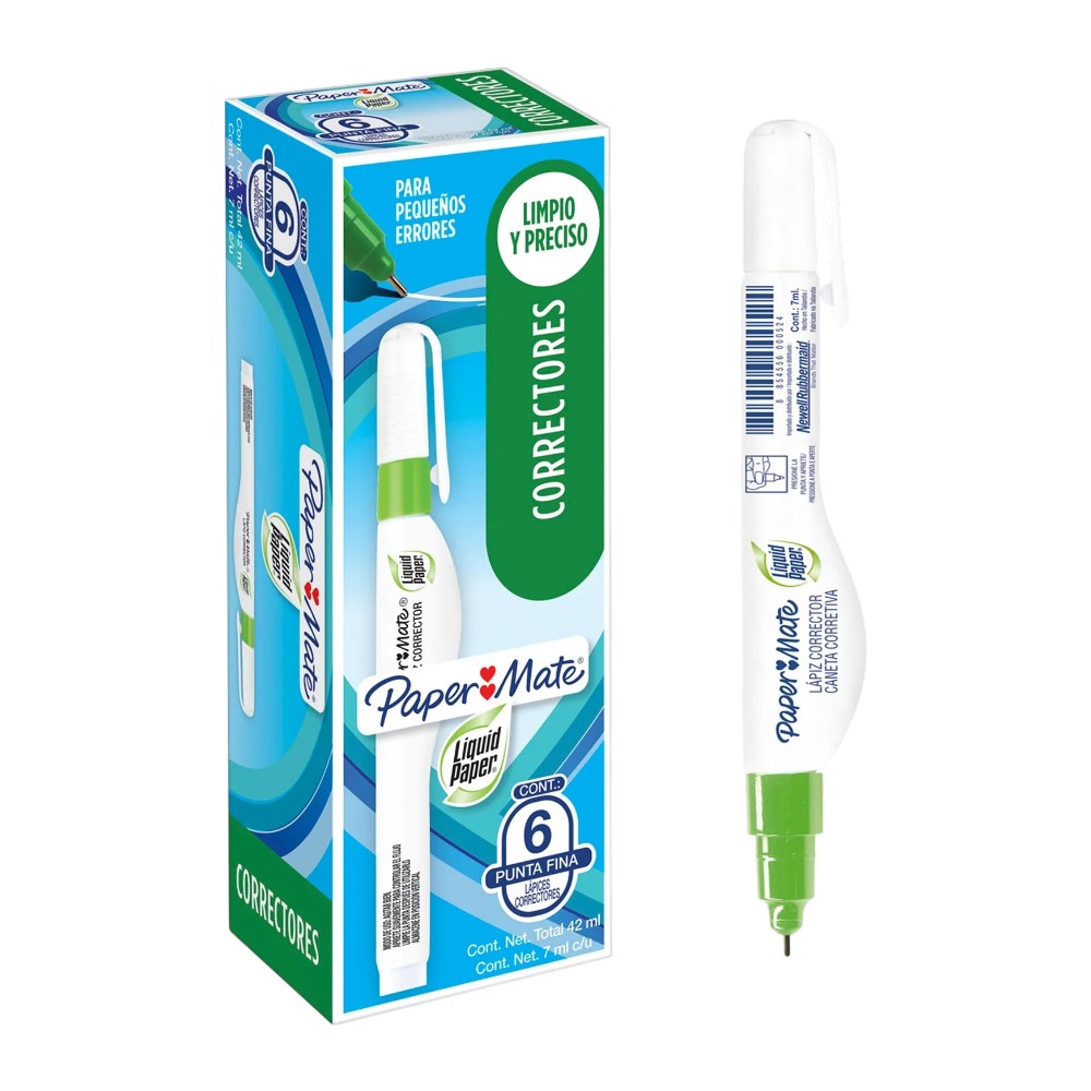 CORRECTOR TIPO PLUMA PAPER MATE