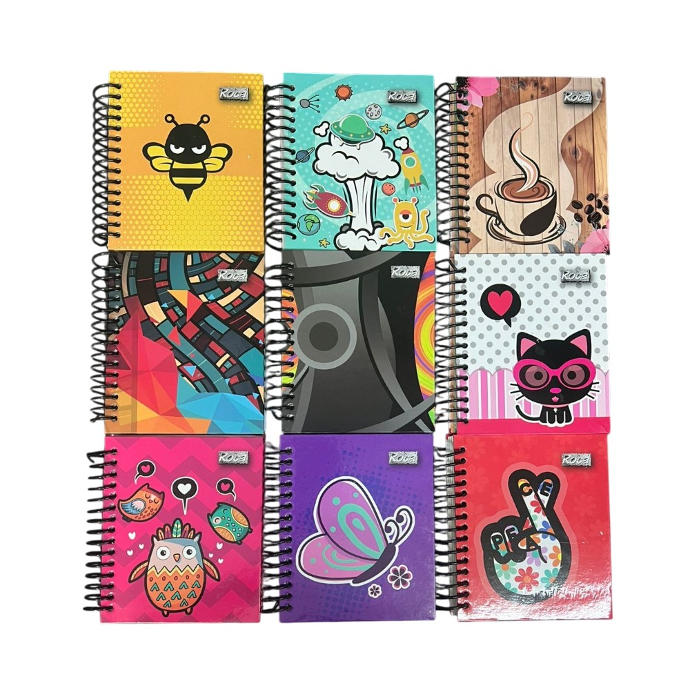 [0110003001265] LIBRETA ROCA 14X12 ESPIRAL 160H 4 COLORE