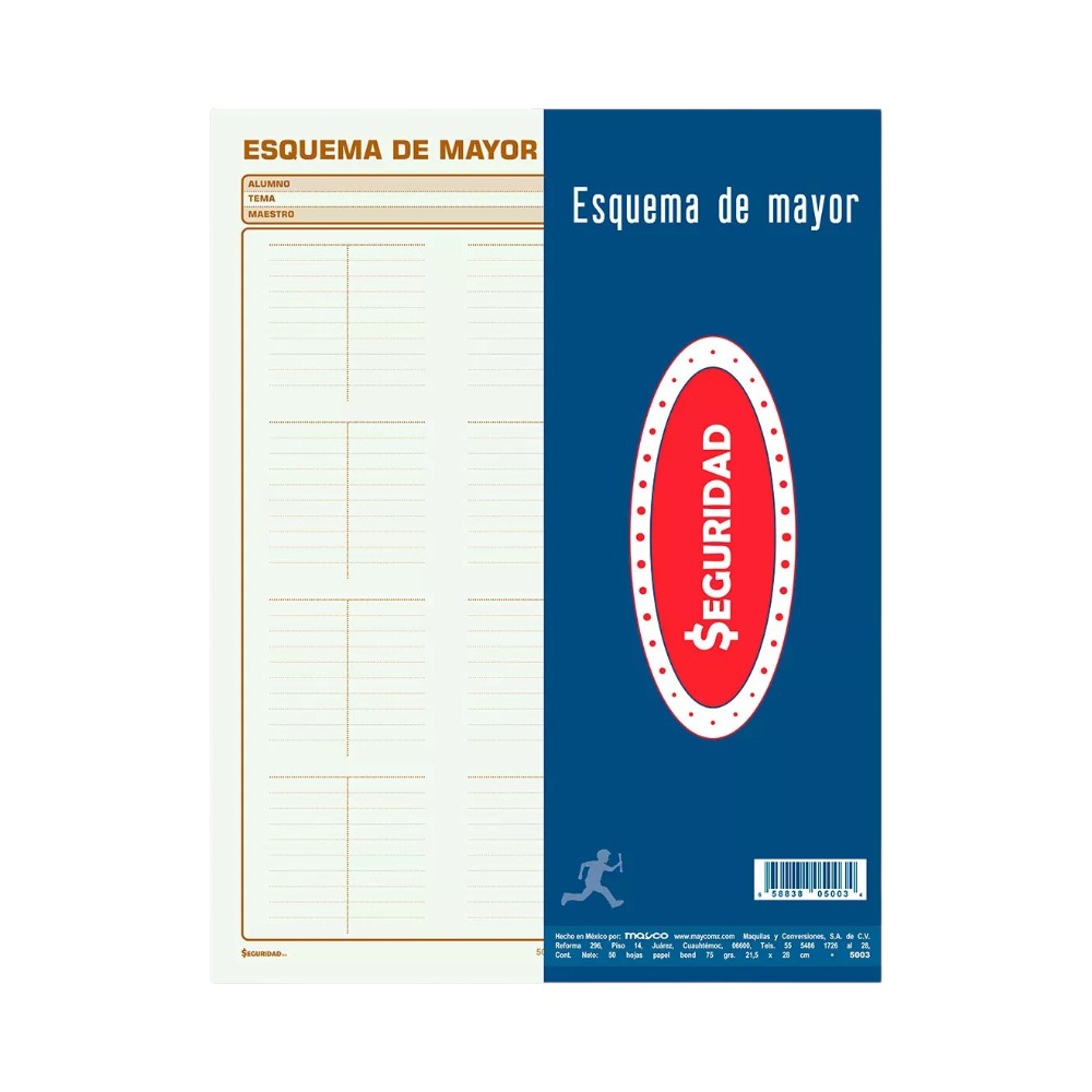 [MYC5003] ESQUEMA DE MAYOR C/50HJS MAYCO