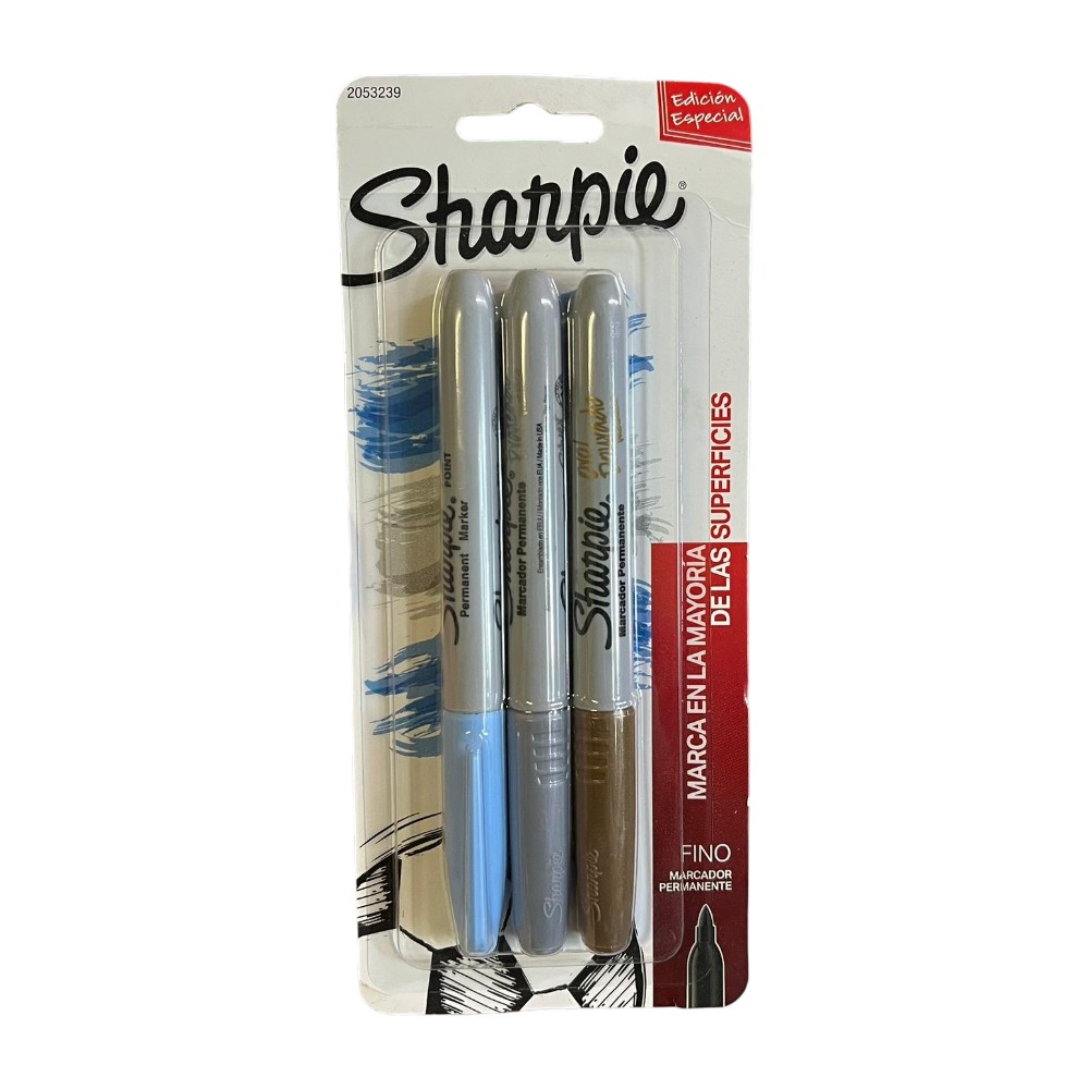 [NEW2053239] MARCADOR SHARPIE PF ANGENTINA C/3 PZAS