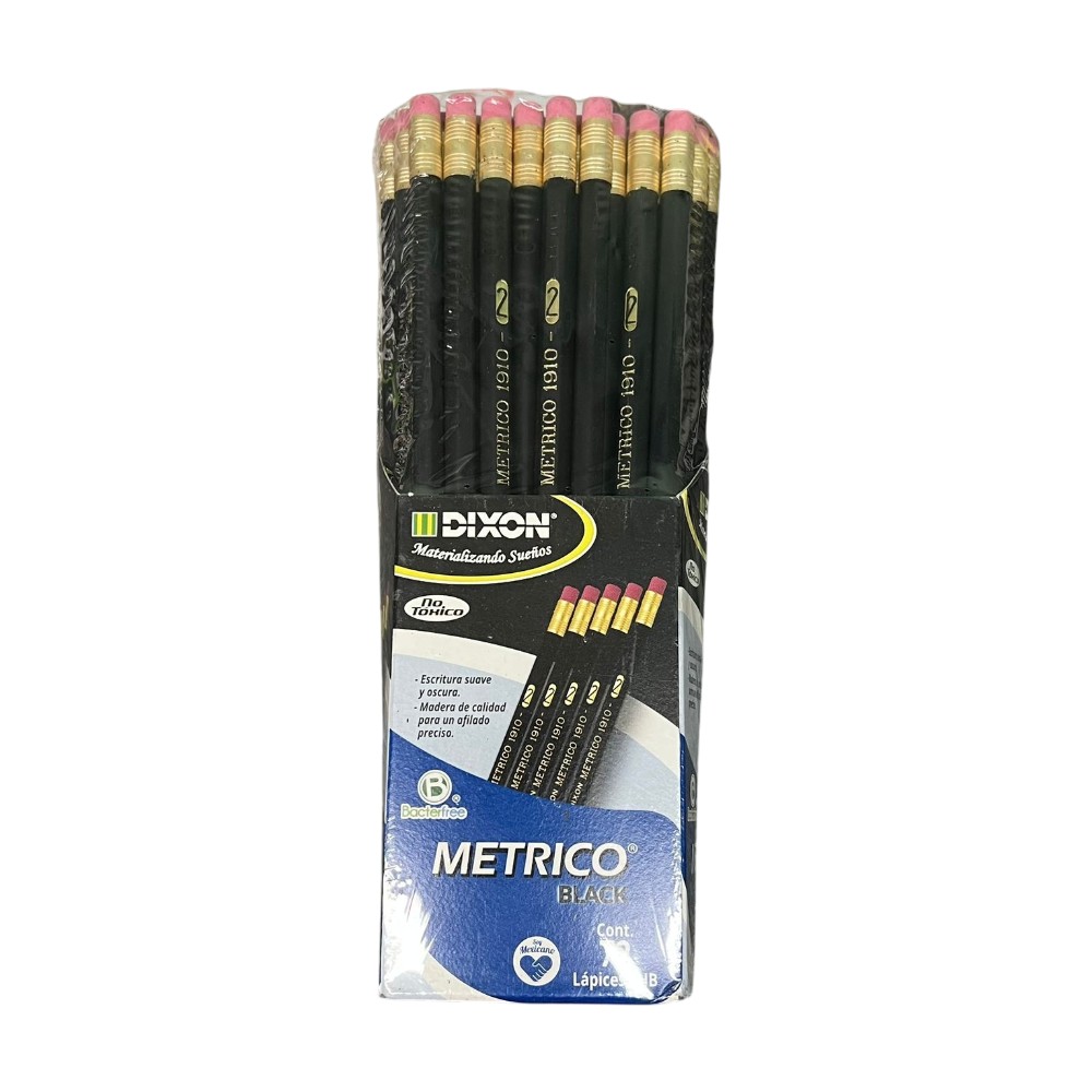 [DIX67736] LAPIZ METRICO BLACK C/72 PZAS 2HB