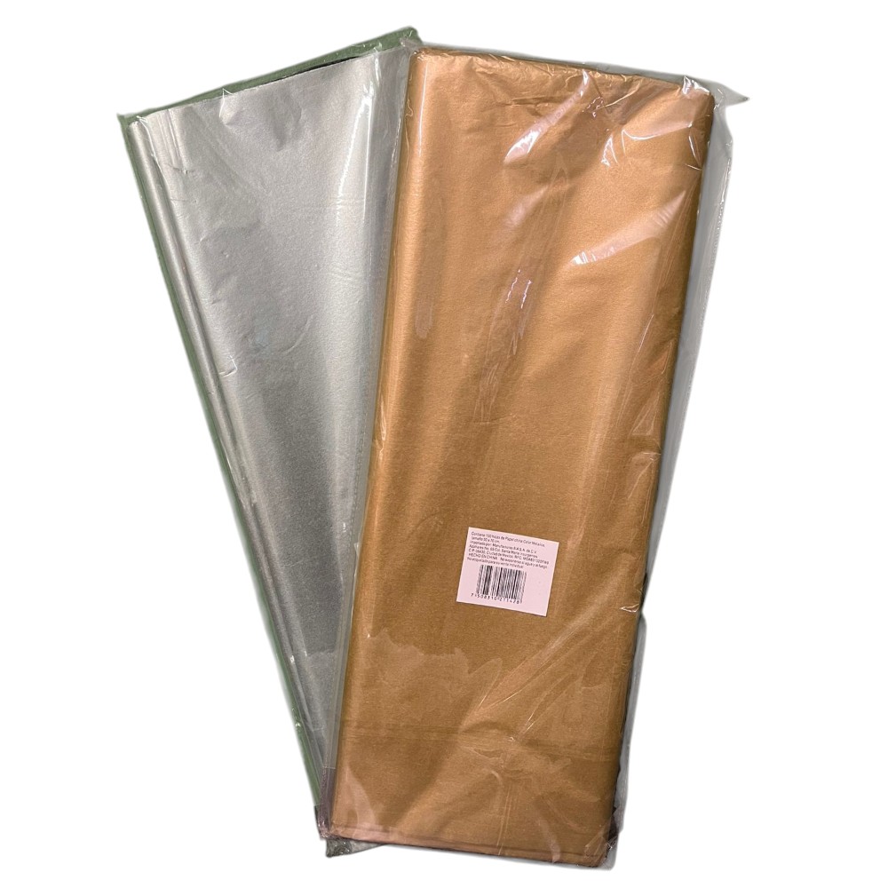 [FUM523214] PAPEL CHINA METALIZADO C/100PZAS